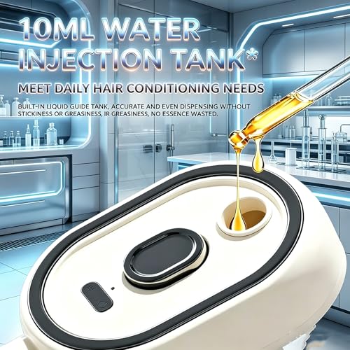 5-in-1 Electric Air Cushion Brush with Nano Mist & Red Light for Frizzy Hair
