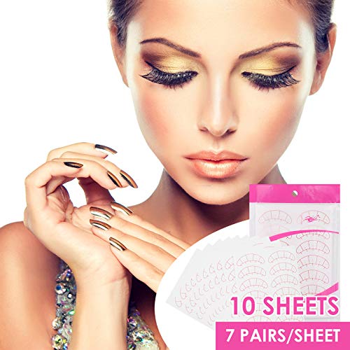 140 Pcs Paper Patches, 3D Eyelash Under Eye Pads,Eye Mapping Stickers, Patch Lash False, Eyelash Extension Paper Patches