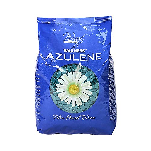 Waxness Azulene Hard Wax Beads 1.1 lb - Stripless Facial & Body Wax, Made in Italy - Professional Quality