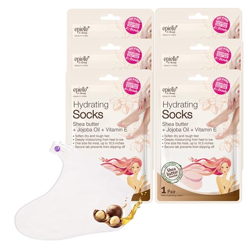 Epielle Hydrating Foot Mask 6 Pairs - Shea Butter & Jojoba Oil