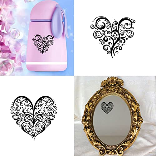 Heart Tattoo 18 sheets Temporary Tattoos for Adults Men and Women Black and White All Kinds of Love Heart Tree Folwer Leaves Fake Tattoo Kits Sets For Neck Arm Hands Leg Body Art Satickers