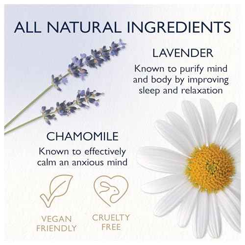 Feather & Down Sleeping Bag Gift Set: Luxury Eye Mask, Sleep Balm, Pillow Spray and Shower Cream, with Calming Lavender & Chamomile Essential Oils, Vegan & Cruelty Free