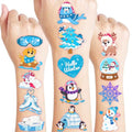 96 Snowflake Temporary Tattoos for Kids - Winter Party Favors