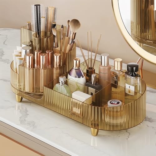 Booklov Rotating Makeup Organizer - 360° Clear Acrylic