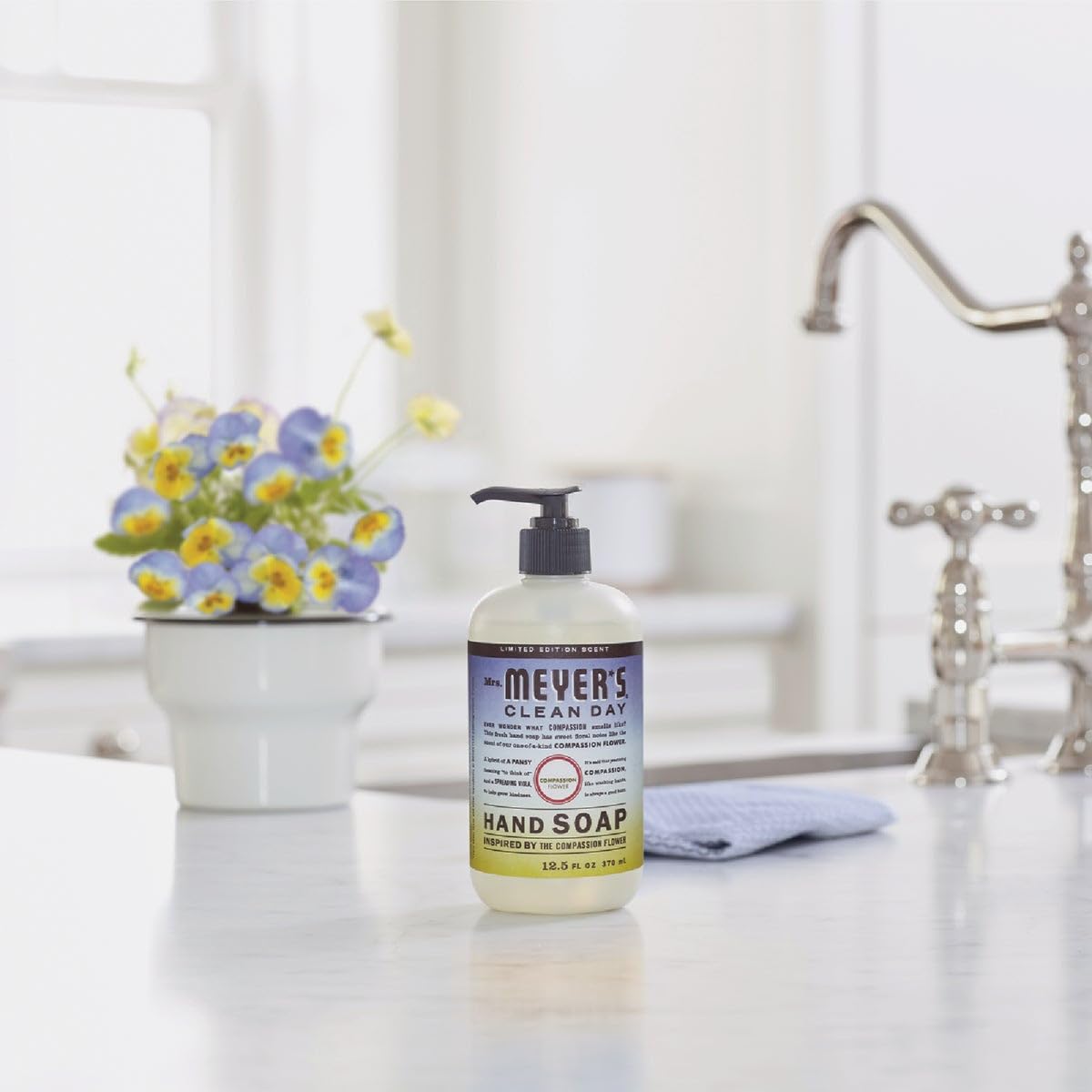 Mrs Meyer's Compassion Flower Hand Soap, 12.5 FZ