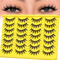 Veleasha Manga Spiky False Eyelashes 14 Pairs Doll Eye