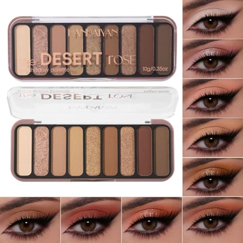 9 Color Eyeshadow Palette – Matte & Shimmer Nude Brown