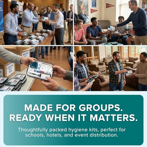 100-Pack Men's Travel Hygiene Kits – TSA-Approved Toiletries