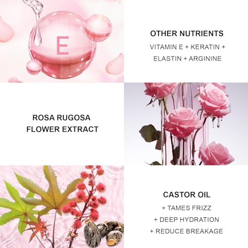 Rose Hair Perfume Mist - Long-Lasting Scent & Frizz Control