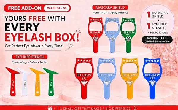 Q&T 600pc Lash Clusters Bundle 8-16mm D Curl Extensions