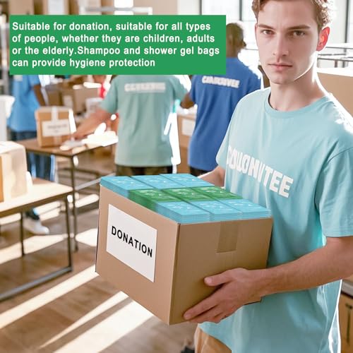 Bulk Hygiene Kits for Homeless ,Travel Size Body Wash and Shampoo Bulk 0.28fl Oz,Travel Size Shower Gel Set£¬Shampoo Bulk Travel Size ,Hotel Supplies for Guests (0.28fl Oz(Pack of 200), 200, Count)