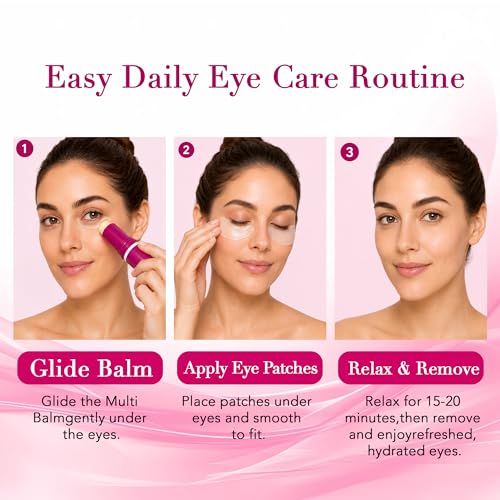 Eye Care Duo: Hydrogel Patches (60) + Calcium Balm Stick