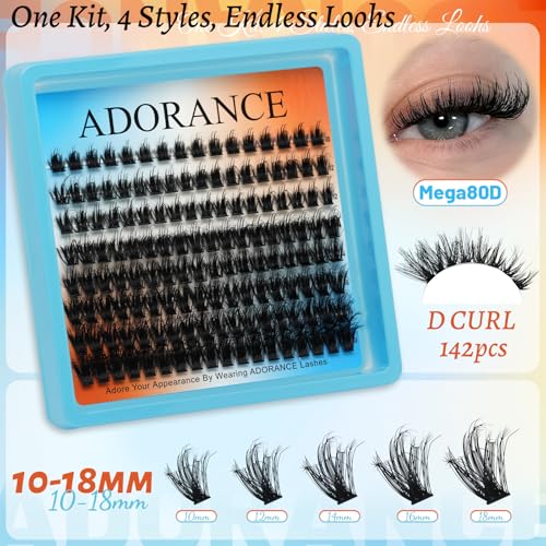 Adorance Lash Clusters Kit 550pcs DIY Eyelash Extensions