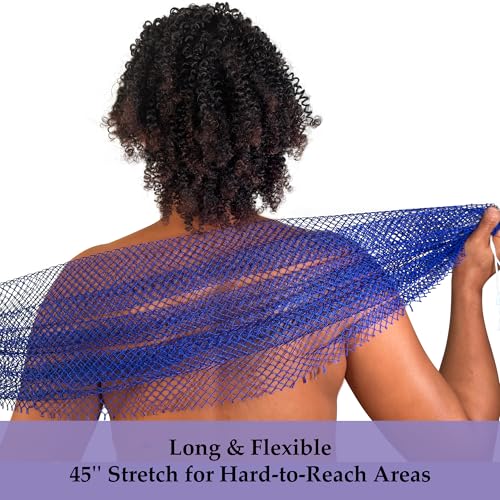 African Exfoliating Net Sponge, 2-Pack Body Scrub Loofah