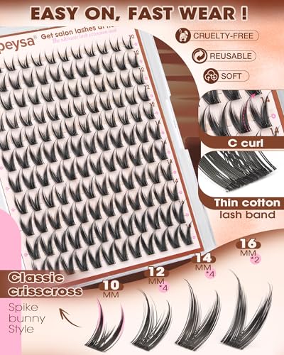 Focipeysa Wispy Manga Cluster Lashes 10-16mm C-Curl