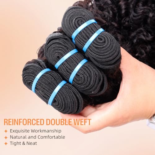 MsSunlight 15A Burmese Curly Human Hair Bundles 20-24 Inch Virgin Remy Hair