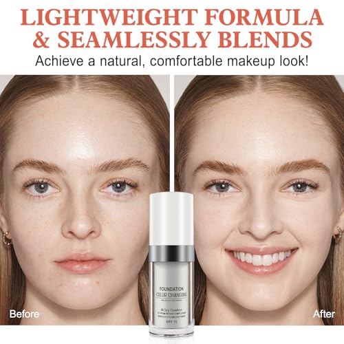 Color Changing Foundation, 2 Pack, SPF 15, 30ml Each