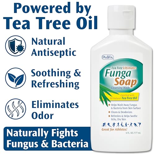 PediFix FungaSoap Tea Tree Oil Foot & Body Wash Liquid Soap - 6 oz