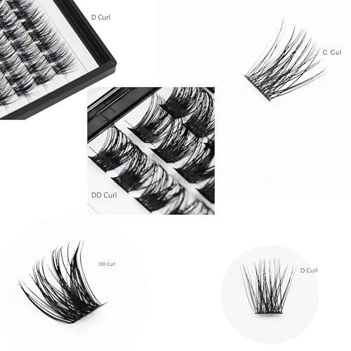 D Curl Cluster Eyelash Extensions 14mm - 120pcs