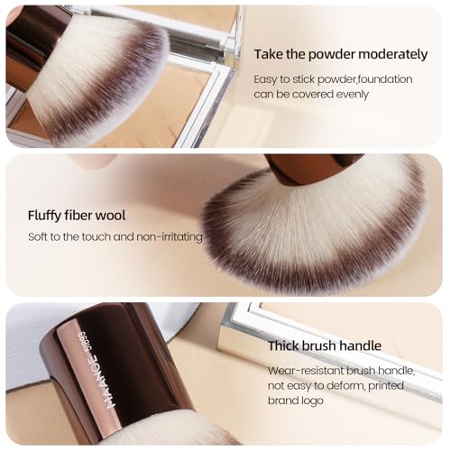 MAANGE 20-Piece Makeup Brush Set with Gift Box - Coffee Brown
