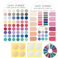 12-Season Color Palette Cards Set for Clothes & Makeup