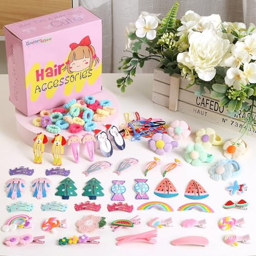 158-Piece Hair Accessories Kit for Girls, Toddler Hair Clips & Ties