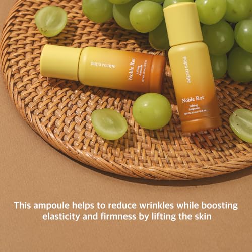 Papa Recipe Noble Rot Lifting Ampoule 30ml ? 62.1% Fermented Grape Extract & Hyaluronic Acid ? Double Layer Serum for Hydration, Firmness & Radiance ? Korean Skincare