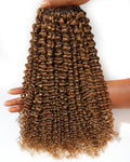 BEEOS 22 Inch Knotless Crochet Hair - Kinky Curly 160g #30 Auburn