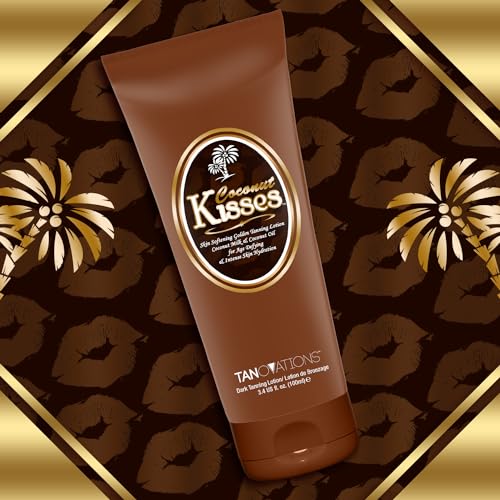 Ed Hardy Coconut Kisses Golden Tanning Lotion Cruelty Free, Gluten Free, Mineral Oil Free, DHA Free for All skin type, 3.4 oz