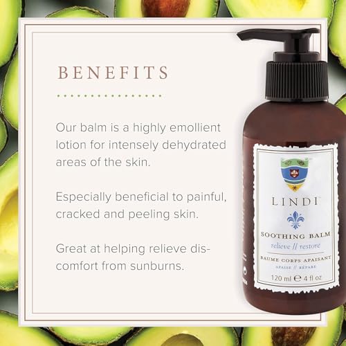 Lindi Skin: Soothing Balm: Rich emollient balm for hands, feet, and extreme dry skin (4 oz.)