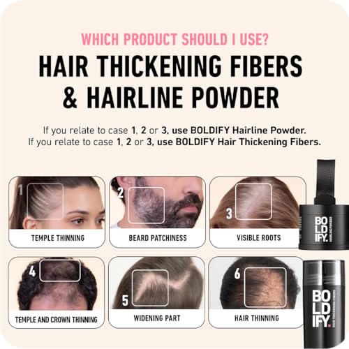 Boldify Hair Fibers for Thinning Hair - 14 Vegan Shades