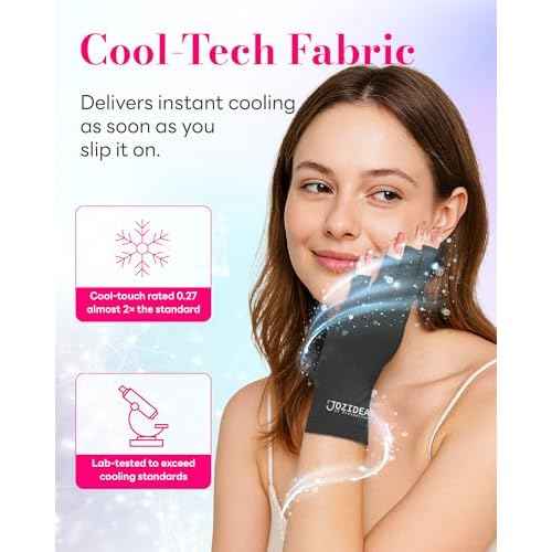 UV Gloves for Gel Manicures, 2 Sizes Option for Regular/Petite Hands, UPF50+ Fingerless Gloves Anti Sun & UV light