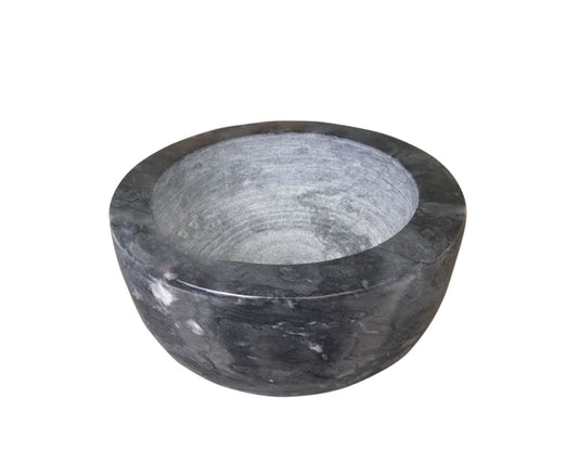 Yepmlrt Marble Shaving Bowl，Handcrafted Black Marble Later，Shaving Soap & Cream Bowl for Men，Lather Mug with Interior Grooves Builds a Rich.
