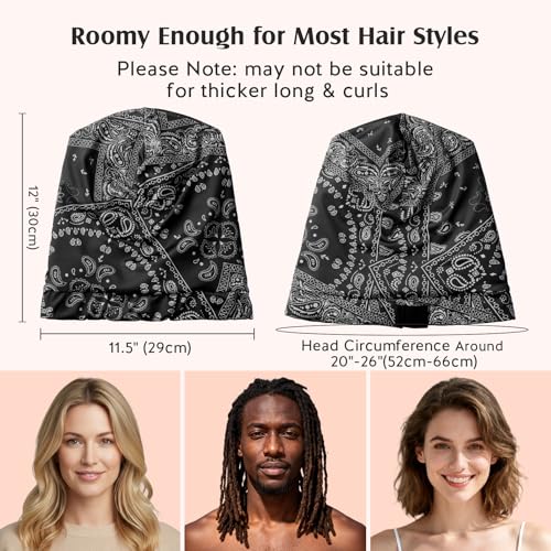 Mulberry Silk Sleep Bonnet for Curly & Long Hair