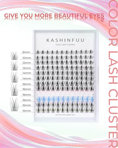 Manga Lash Clusters 144PCS - 5 Color DIY Eyelash Extensions