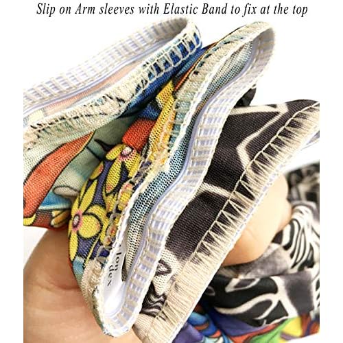 Kids Temporary Tattoo Sleeves, Fake Arm Tattoo Sleeves for Children,Child Rockstar Costumes Sleeves for Boys Girls, UV Protection(3 Pairs, Pack of 1)