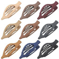 Multicolor Flat Hair Clips for Women - Matte Claw Clips for Thick & Thin Hair - Mandydov