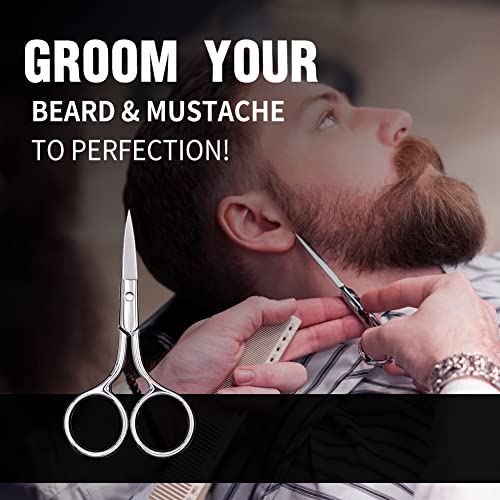 AsonTao Eyebrow Scissors - Precision Grooming Shears for Nose and Ear Hair