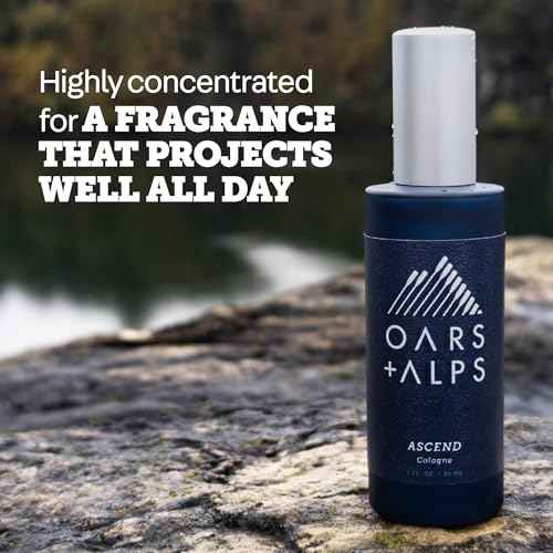 Oars + Alps Ascend Mens Cologne and Body Spray, Travel Size Cologne for Men Body Spray, Warm Fragrance, Scented with Mandarin, Teakwood Cedarwood & Warm Cardamom, Blends Refreshing, 1oz
