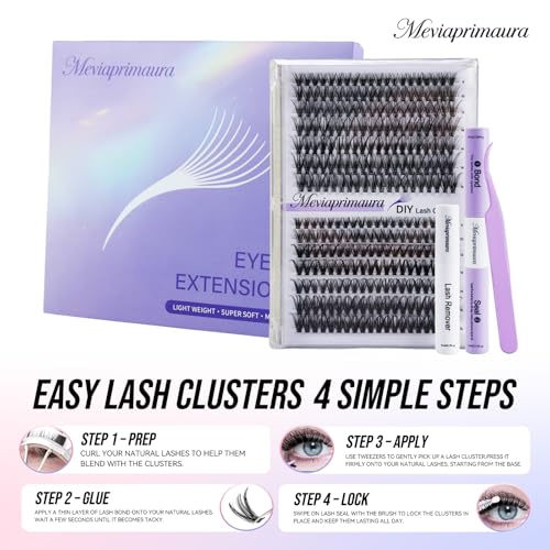 280pcs D Curl Lash Clusters Kit - DIY Eyelash Extensions