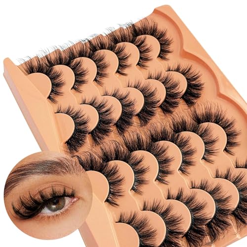 3D Manga Cat Eye False Eyelashes 18mm - 12 Pairs Strip Lashes