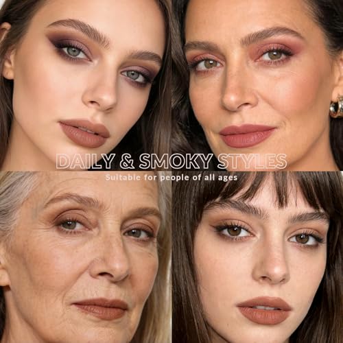 Noerrors Soft Matte Eyeshadow Palette - 8 Neutral Mauve Shades