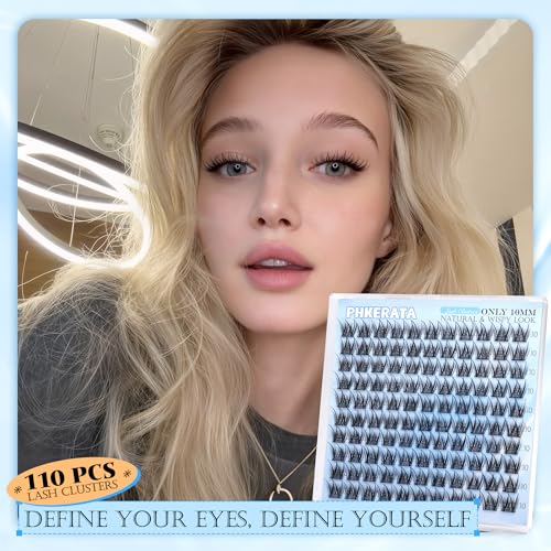 10mm Wispy C Curl Eyelash Clusters - 110pc DIY Lash Extensions