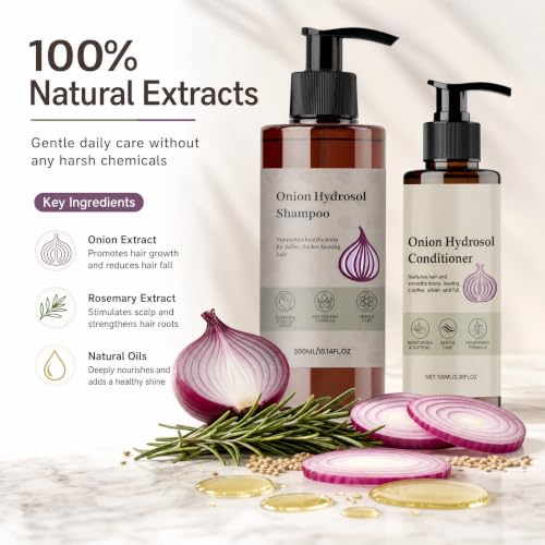 Onion Hydrosol Shampoo and Conditioner Set with Biotin