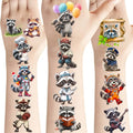 232 Raccoon Temporary Tattoos Stickers Party Favors