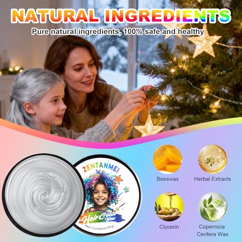 Temporary Gray Hair Color Wax for Easy DIY Styling