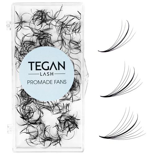 TEGAN LASH 500 Wispy Premade Fans Eyelash Extensions 7D-15mm