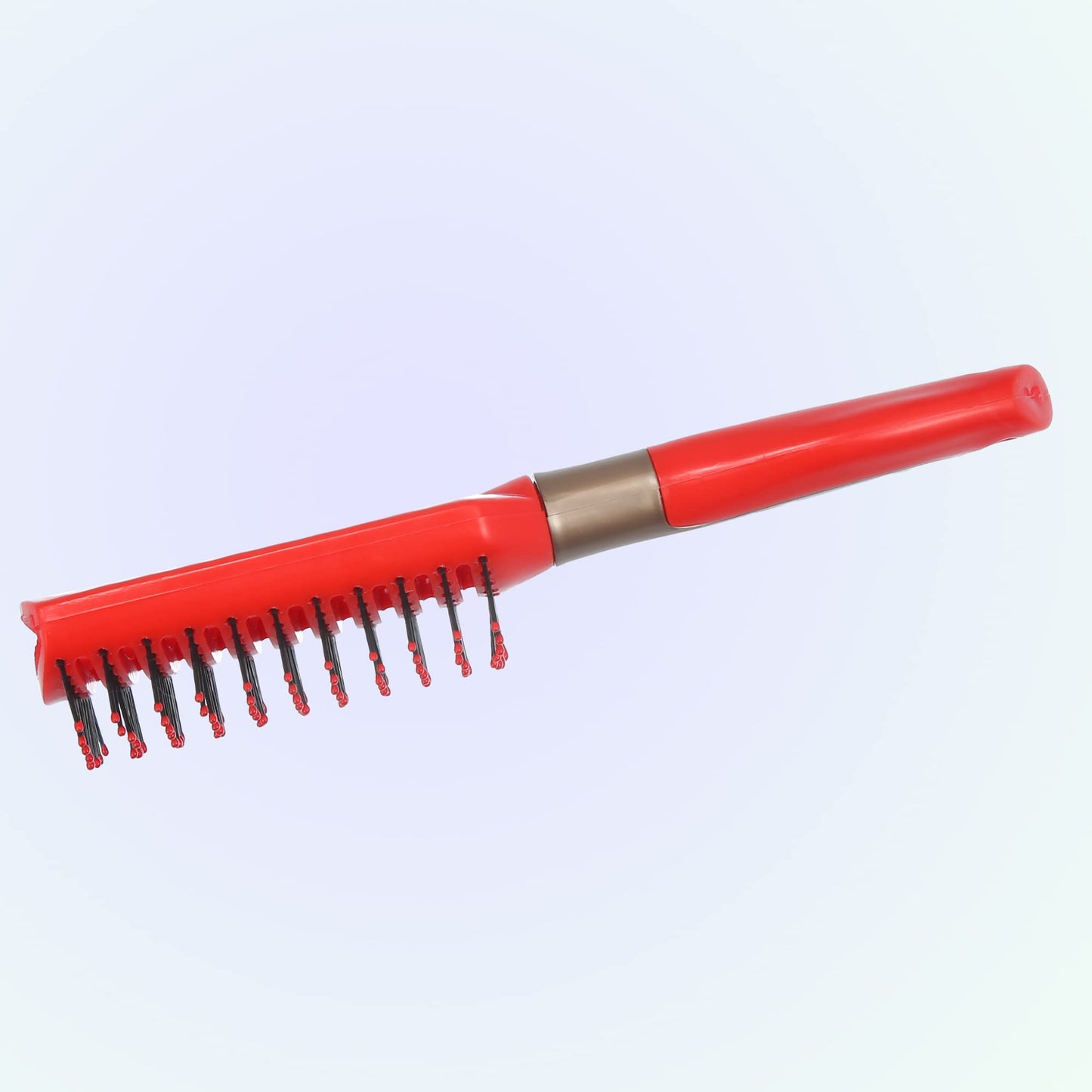 VOCOSTE 1 Pcs Hair Brush, Detangling Brush for Women Men, Hair Brush for Straight, Curly, Long, Short, Thick, Thin, Dry Hair, Red, Plastic