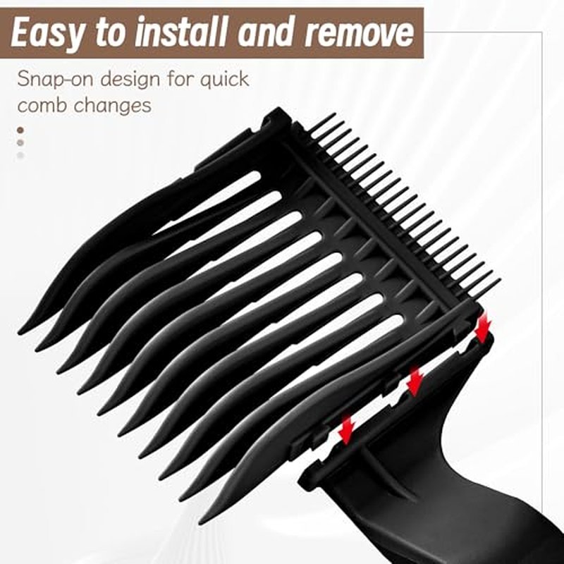 4-in-1 Detachable Barber Comb Set for Fades & Styling