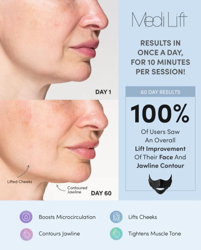 Medi Lift EMS Facial Toning Device - Hands-Free Face Mask